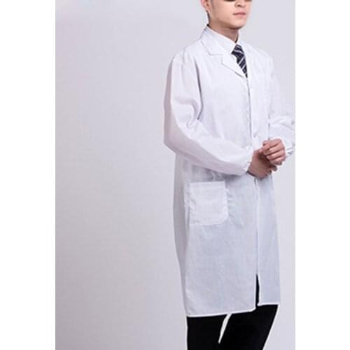 ACRDDK White Lab Coat For Doctor Unique Hospital Scientist School Fancy White Coat Professional Costume For Students Adults