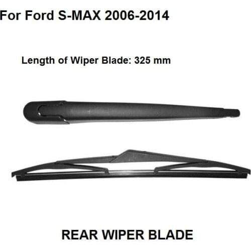 Free Shipping For Ford S-Max Rear Windshield Window Windscreen Wiper Arm + Blade Set 2006-2014