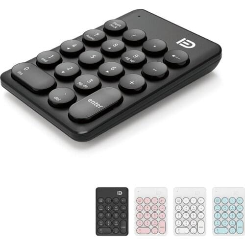 Wireless Number Keypad Accounting Keyboard ireless Digital Keyboard USB Number Pad 18 Keys Mini Numeric Keypad For Laptop PC