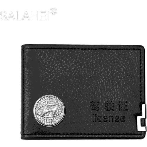Drivers License Card Wallet Card Holder Document For Hyundai Tucson Mistra Lafesta Elantra Accent IX35 I10 I20 I30 Azera Sonata