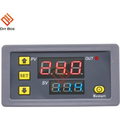 Digital Time Delay Relay DC 12V DC 24V AC 110 220V Dual LED Digital Relay Timer Control Switch Time Delay Switch Relay