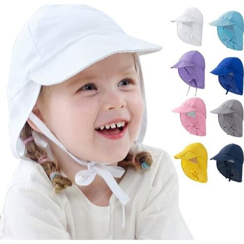 WeMe Baby Hats With Brim Swimming Cap for Bay Boy and Baby Girl Sun Hats on Beach Play