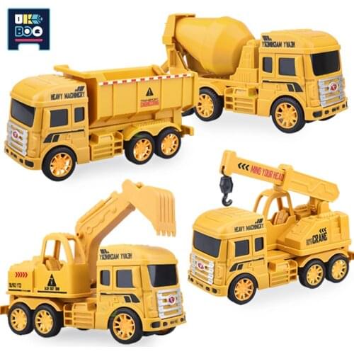Childrens Inertial Engineering Classic City Construction Vehicle Excavator Model Filling Dump Truck Sliding Toys Car Boys Gift