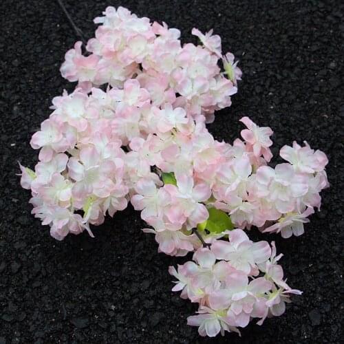 Simulation Cherry Blossom Branch Fake Sakura Encrypted Tree For Wedding Home Wall Decor DIY Artificial Branch Twig Flowers