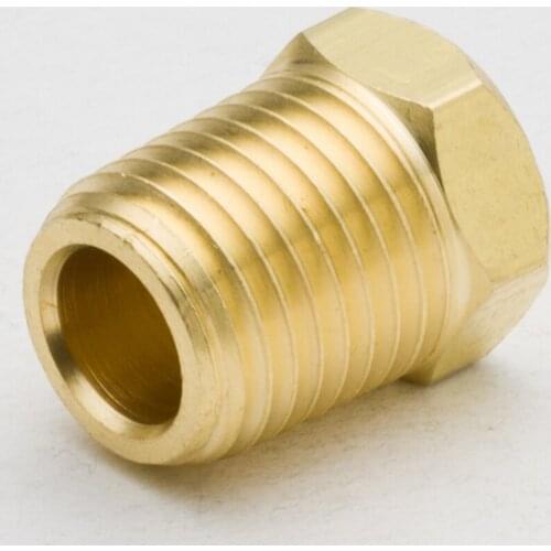 50PCS Brass Pipe Fitting Hex Head Plug 1/8" 1/4" NPT Male Thread Plumb Water Gas Tube Connector Accessory