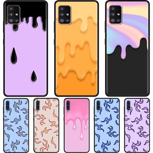 Fashion Flame Cream Phone Case for Samsung Galaxy A51 A21s A12 A71 A31 A52 A32 5G A02s A72 A41 A11 A51 A42 A7 Cover