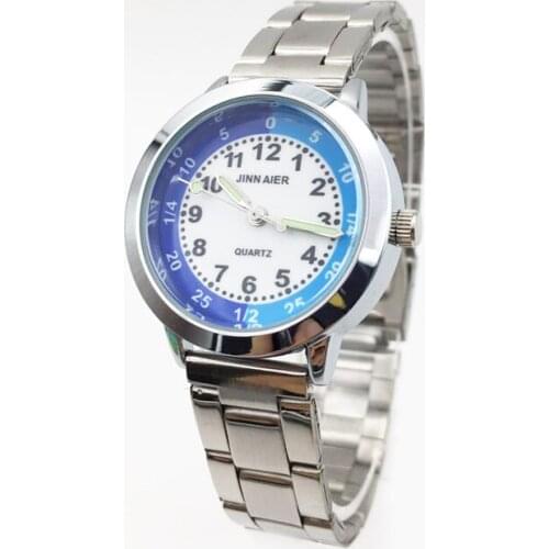 Cartoon Women Watches Silver Small Quartz Wrist Watch Luminous Hands Stainless Steel Band Girl Ladies Wristwatch for Women Clock