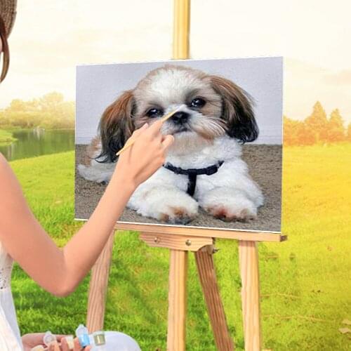 Animal Yorkshire Terrier Coloring By Numbers Painting Kit Acrylic Paints 40*50 Paiting By Numbers Home Decor Handicraft