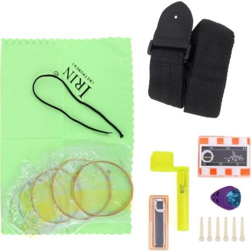 9pcs/lot Guitar Tool Kit Guitar String and Strap,Winder and Metal Capo Etc Guitar Accessories Beginner Essential Tool