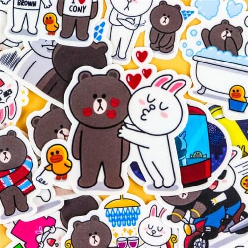 40pcs Creative kawaii Japanese bears Sweet party scrapbooking stickers /decorative sticker /DIY craft photo albums/Children