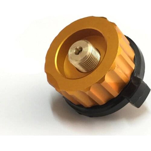 Outdoor Camping Hiking Equipment Aluminum Stove Conversion Split Gas Furnace Connector Cartridge Auto-off Tank Adapter