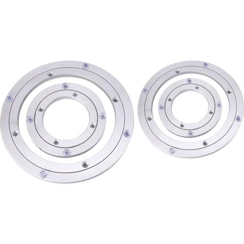 Small Turntable Plate Aluminium Alloy Rotating Bearing Round Swivel-Plate Furniture Table Smooth Plates Rotating Dining Table