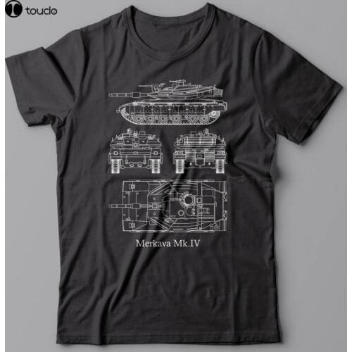 2019 New Print T Shirt Mens Short Sleeve Hot Battle Tank Merkava Mk-Iv - T-Shirt, Military Israel Army, World of Tanks T Shirts