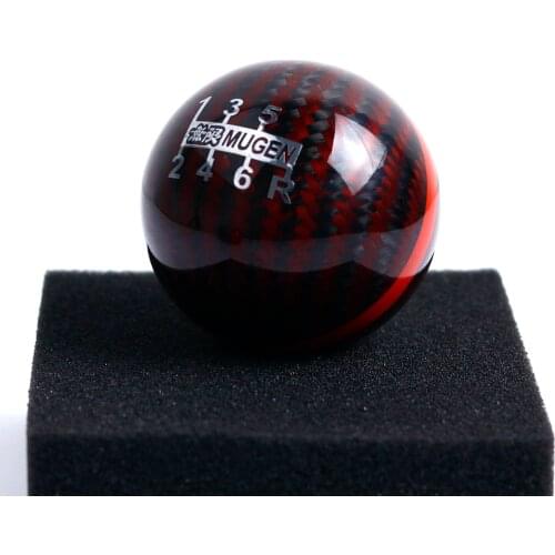 Jdm MUGEN black Carbon Fiber Gear Shift Knob Racing Manual Shifter Lever Head for Honda civic fit s2000