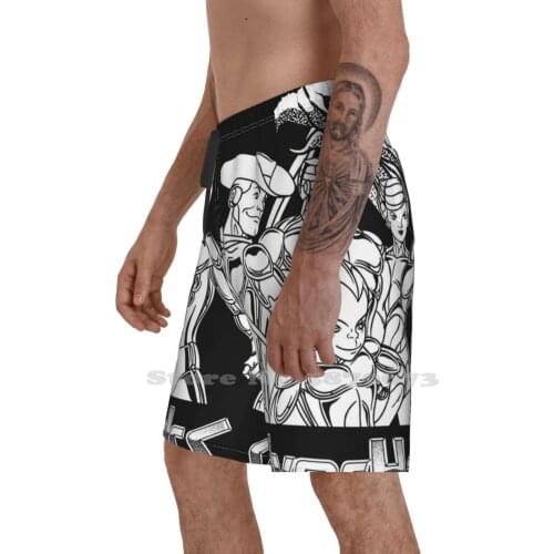 Cyber Warriors MenS Summer Short Pants Beach Shorts Silverhawks Steelheart Steelwill
