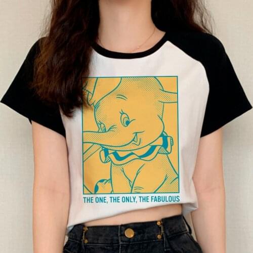 Disney Dumbo Harajuku Streetwear Cute Anime T Shirt Graphic Kawaii Manga T-shirt Ullzang Summer Tshirt Fashion Casual Top Tees