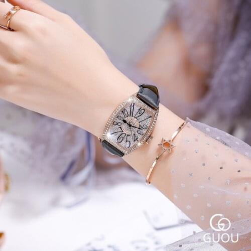 High Quality Watch Women Luxury Rhinestone Leather Strap Waterproof Quartz Watch Ladies Casual Watches Girl Relogio Feminino