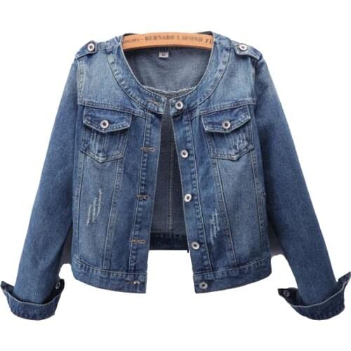 Autumn Womens Short Denim Jacket 2021 Vintage Streetwear Punk Style Jeans Jacket Women Ladies Fashion Button Casual Solid Coats