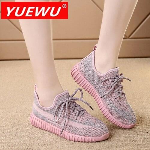YUEWU Women Casual Shoes Summer Breathable Shoes Slip On Walking Shoes Ladies Outdoor Sports Sneakers Womens Vulcanized Shoes