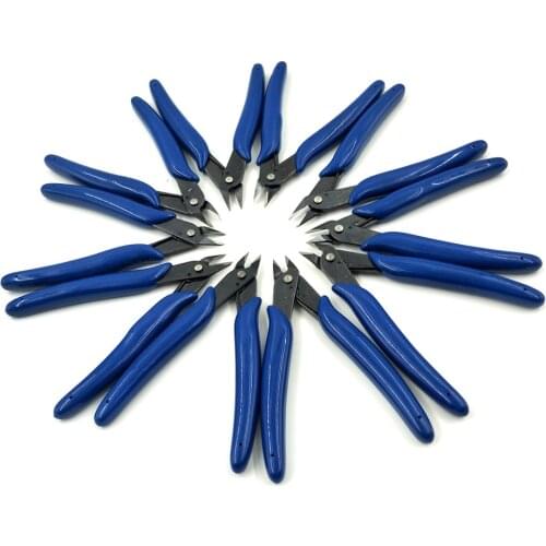 10pcs Electrical Wire Cable Cutters Cutting Side Snips Mini Pliers Nipper Bolt Cutters DIY Hand Tools Small Oblique Nose Pliers