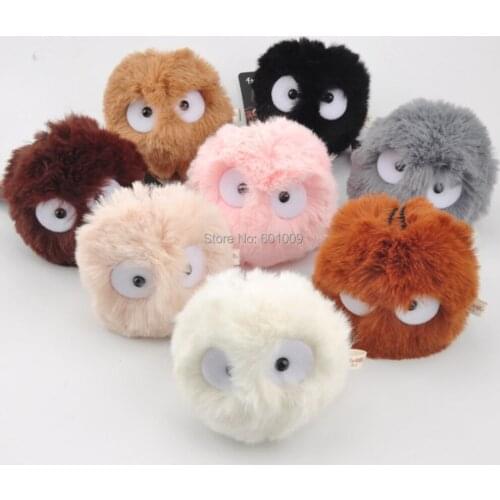 10/Lot 8 Styles My Neighbor Totoro Dust Soot 8CM Plush Pendant Keychain Doll For Children Retail