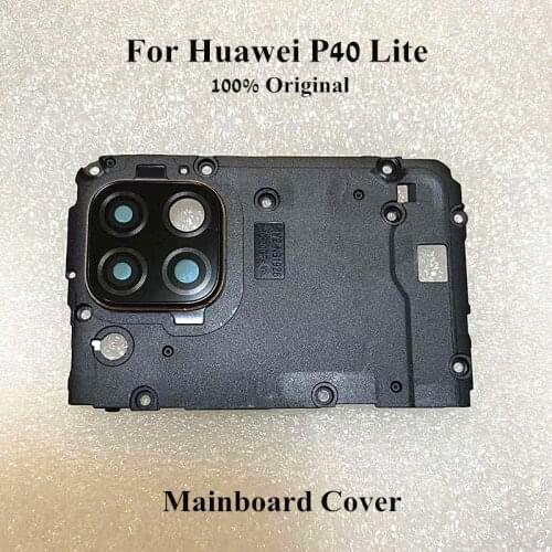 100% Original Motherboard cover With Camera Ring For Huawei P40 Lite Mainboard Frame Cover Case With Back Camera Glass Lens