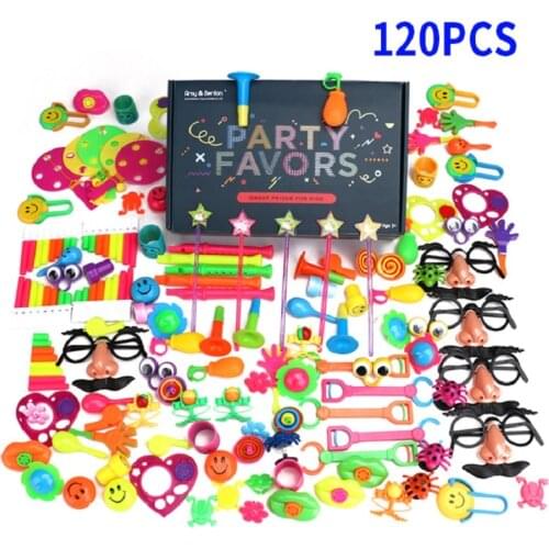 120PCS Pinata Toy Gift Novelty Educational Toy Birthday Party Small Bulk Toy Colored Pottery Game Party Supplies