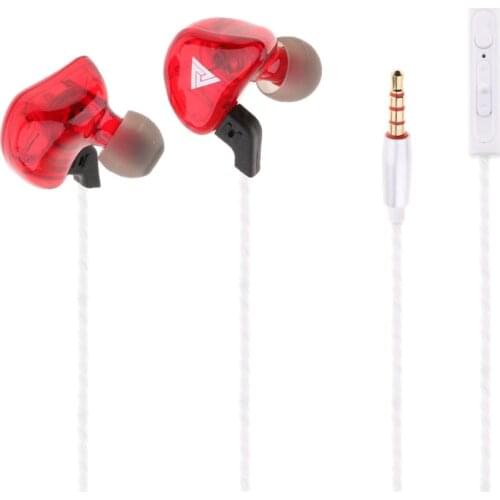 3.5mm Wired Earphones Bass Stereo Sport 96dB Headset with Mic&Volume Control