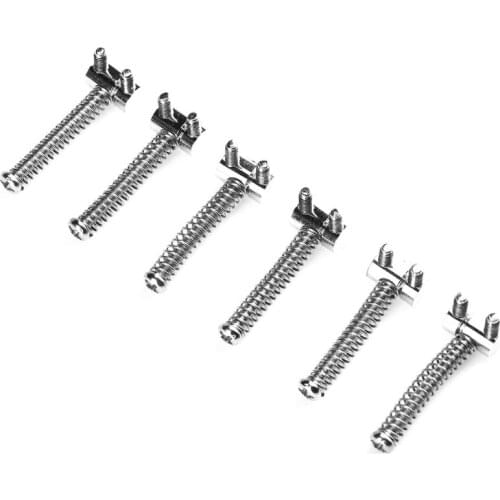 6Pcs Zinc Alloy Compensated Saddles for Telecaster Electric Guitar Bridge High Quality Guitar Parts & Accessories Guitar Bridge