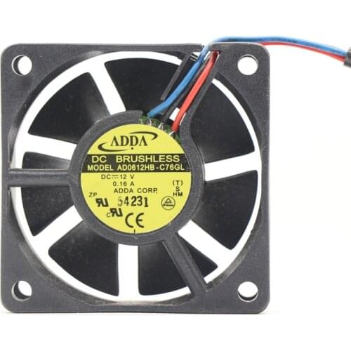 ADDA AD0612HB-GA0 60*60*20mm DC Fan 12V 0.21A 5500RPM Cabinet Cooling Fan