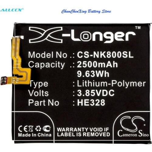 Cameron Sino 2500mAh Battery HE328 for Nokia 8, 8 Global Dual SIM, 8 Global Dual SIM TD-LTE, 8 Global TD-LTE
