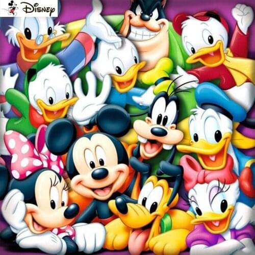 Disney 5D Diy Diamond Painting Cross Stitch "Cartoon Mickey Mouse" Home Decor Full Rhinestones Inlay Diamond Embroidery A30465
