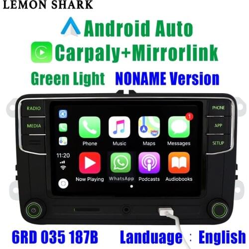 Green Android Auto Carplay Noname RCD330G RCD330 Plus Green Button Car Radio 6RD 035 187B For Skoda Octavia Fabia Superb Yeti