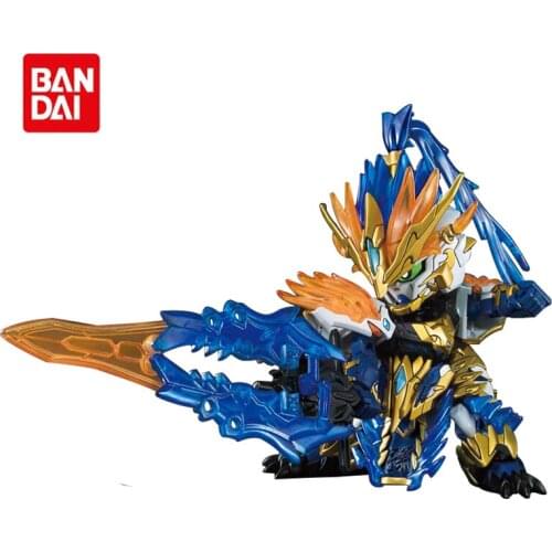 Bandai Assembled Gundam Anime Model Three Kingdoms Chuangjie SD BB Warrior Q Version Sun Ce Astray Action Figure Robot Toy Gift