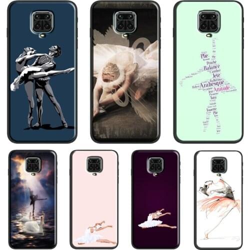 Swan Dance Ballet Funda For Xiaomi Redmi Note 10 Pro Note 9 Pro Note 8 Pro 7 K40 8T 9S 9A 9C 9T Case Cover