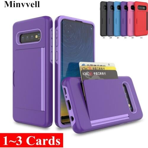 Candy Color Case For Samsung Galaxy S10 Plus S10 S10E S20 ULTRA Flip Armor Business Card Slots Cover For Samsung S10+ S10plus