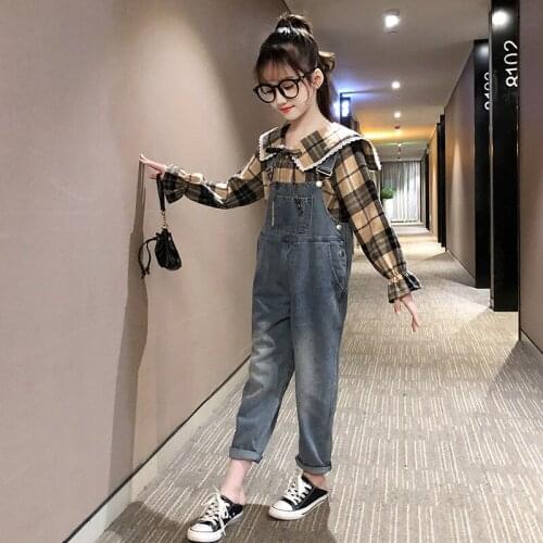 Джинсовые комбинезоны для девочек DecisionTree China At AliExpress