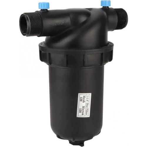 G1-1/4" Male Thread Disc Filter 120 Mesh for Gardening Agriculture Filter Drip Irrigation Pump Easy To Clean Long Life