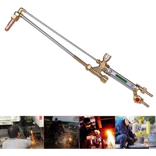 G01 30/100 Stainless Steel Oxy-fuel Cutting Torch Soldering Propane Gas Flame Blow Plunber Roofing with Check Valves Hand Tool