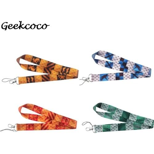 J1802 Cartoon Magical School Wizard Student Animal Neck Straps Lanyards For Keys ID Card Pass Gym Phone USB Badge Holder Webbing