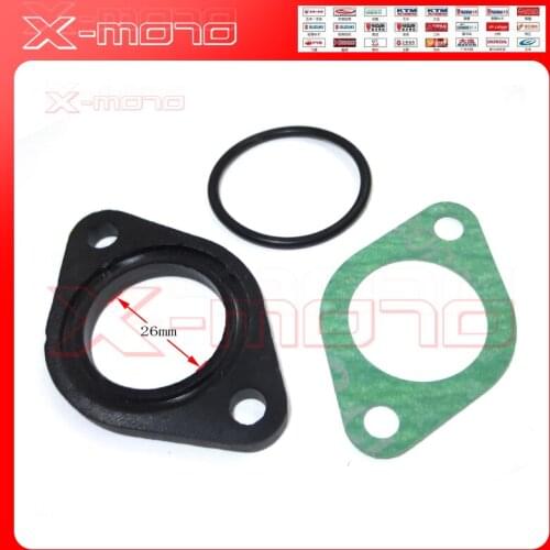 25mm 26mm Carb Carburetor Manifold Intake Pipe Gasket Spacer Seal for Pit Dirt Bike 110 125 cc CRF50 XR50 Pit Dirt Bike ATV Quad