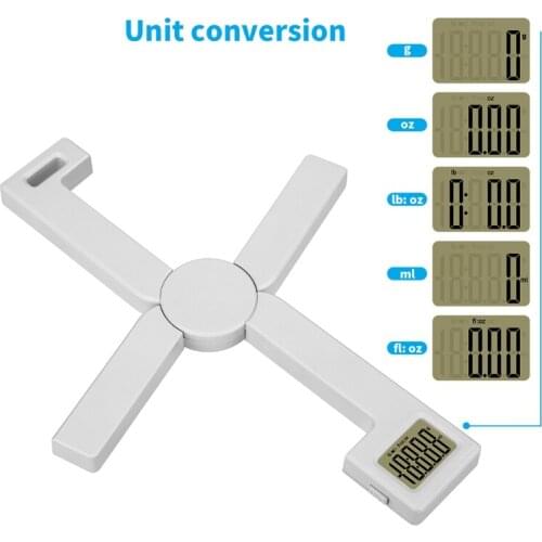 Kitchen Compact Folding Kitchen Scale, Digital, 5 Kg Capacity, Cooking and Baking Scale,, Multiple Units Supported
