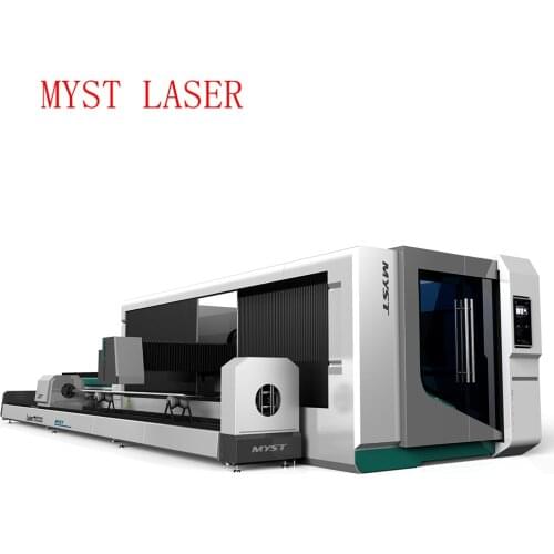 Fiber Laser Cutting Machine with Rotary Exchange Table and Cover MT3015PT 3kw/4kw/6kw/8kw/10kw/12kw