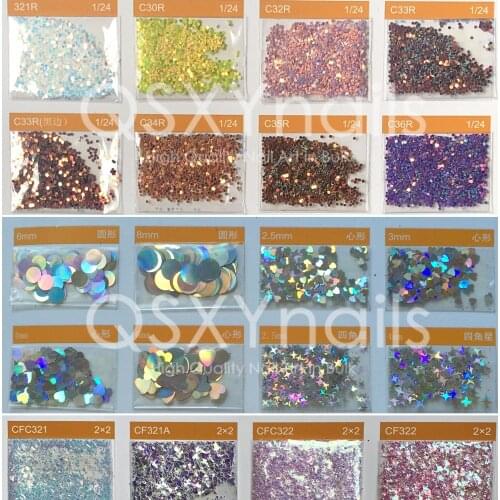 Custom Glitter Color Shape Size All Beautiful Chunky Sequins Circle Square Heart Hexagon Rhombus Nail Art Decoration Makeup