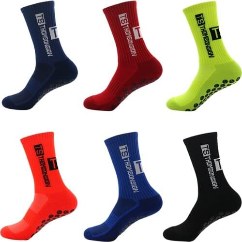 New Mens Sports Socks Thick Towel Bottom Mens Mid-tube Dispensing Non-slip Football Socks Basketball Socks Sports Stockings