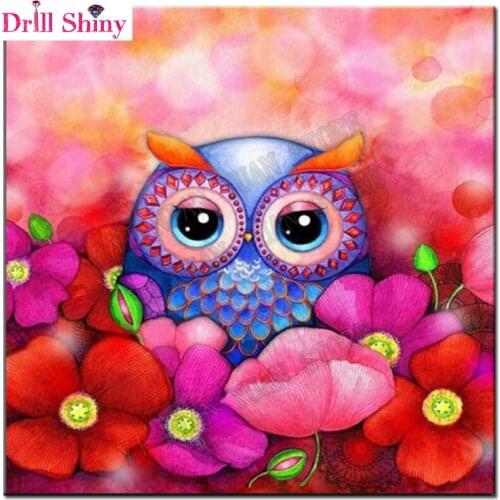 New 3D Owl 100% full Needlework 5D Diy Diamond Painting Cross Stitch kits Embroidery Of Rhinestones Decoration wall sticker gift