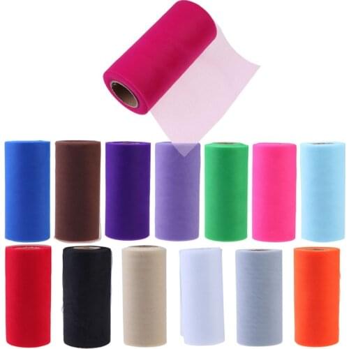 22mX15cm Organza Sheer Gauze Element Table Runner Tissue Tulle Roll Spool Craft Party Crystal Chiffon Wedding Decoration 8zSH759