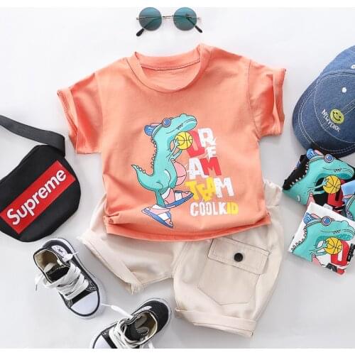 0-4 Years Summer Boy Clothing Set 2021 New Casual Fashion Active Sport T-shirt+ Pant Kid Children Baby Toddler Boy Clothing