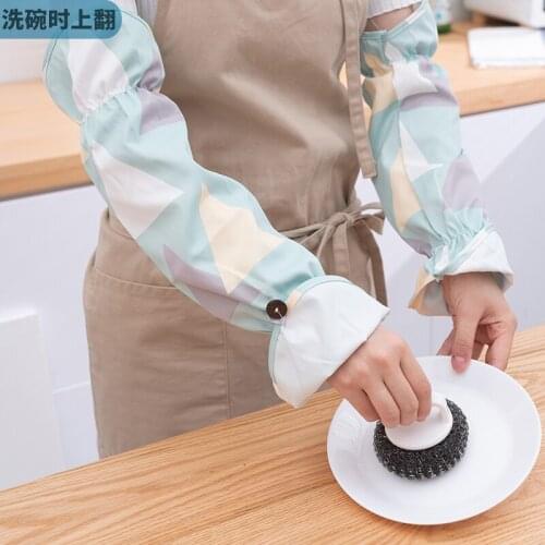 Sleeve female kitchen cooking waterproof oil-proof splash artifact cooking gloves long work sleeves winter anti-scalding sleeves
