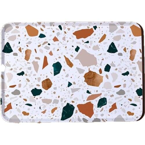 Plastic Dessert Serving Square Accessories Cosmetics Dish Tea Breakfast Bread Snack Storage Trays